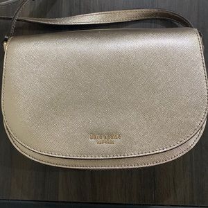 Kate spade gold crossbody bag, brand new-unworn